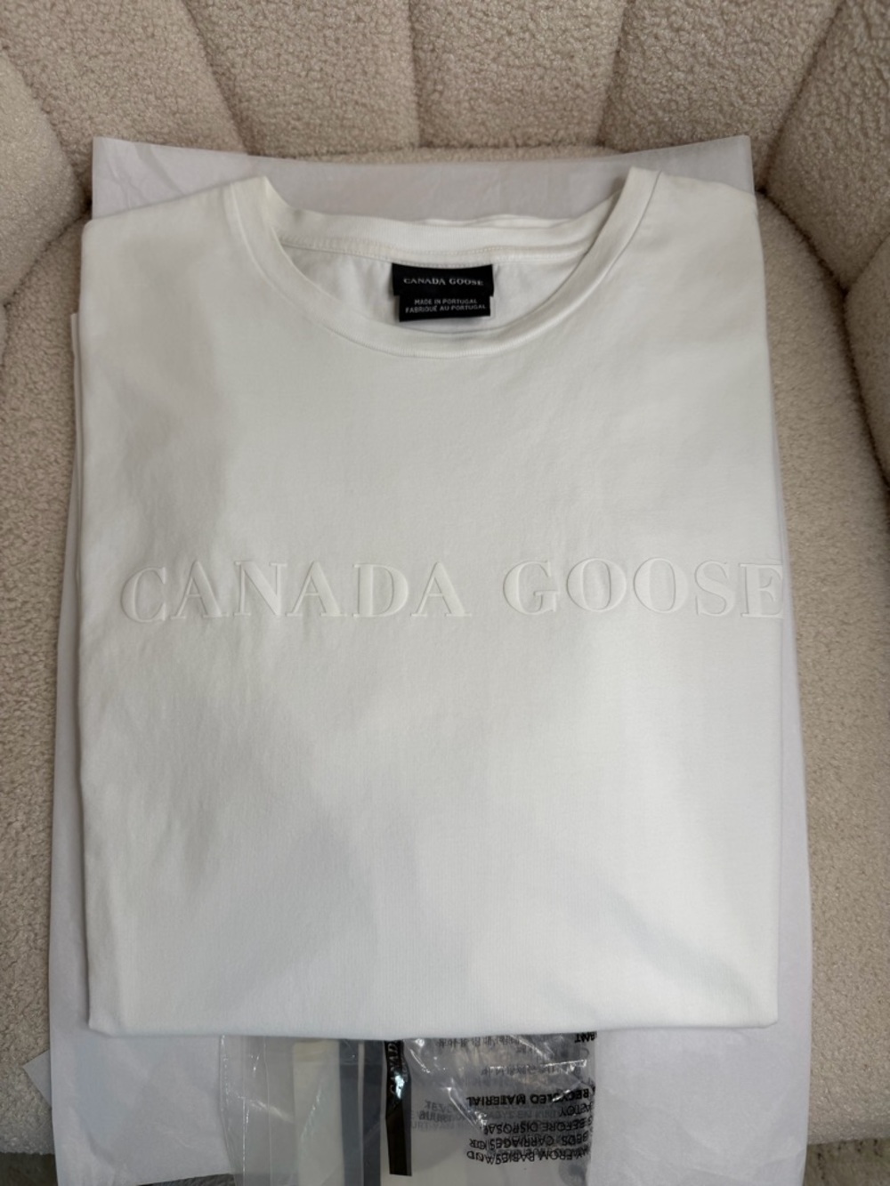 Canada Goose White T-Shirt | Size XL